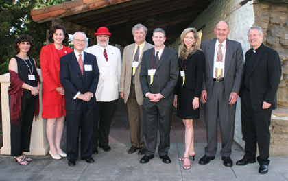From left: Alumni Association Executive Director Kathy Kale