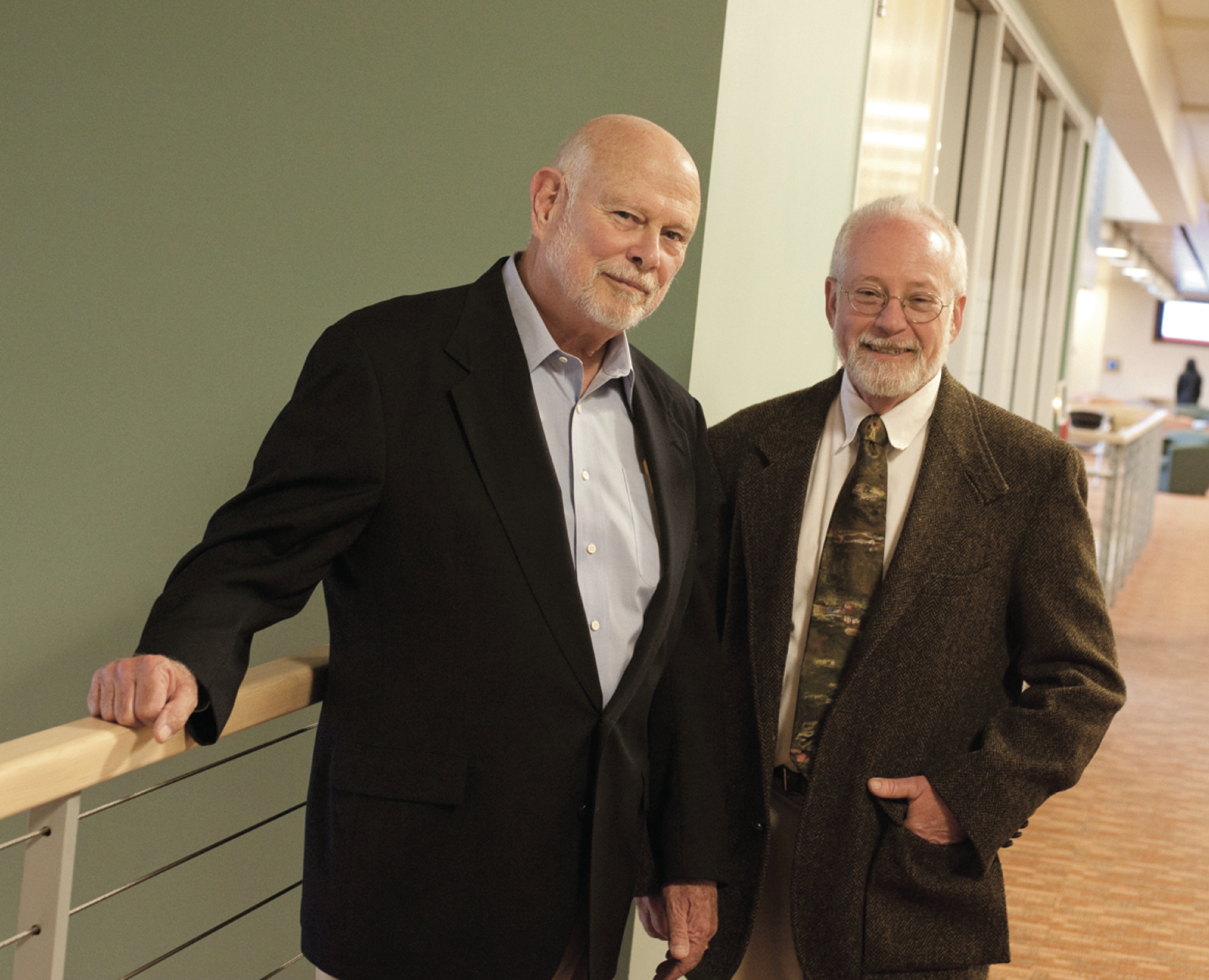 Management and sociology: From left, André Delbecq and Chuck Powers. Photo: Charles Barry