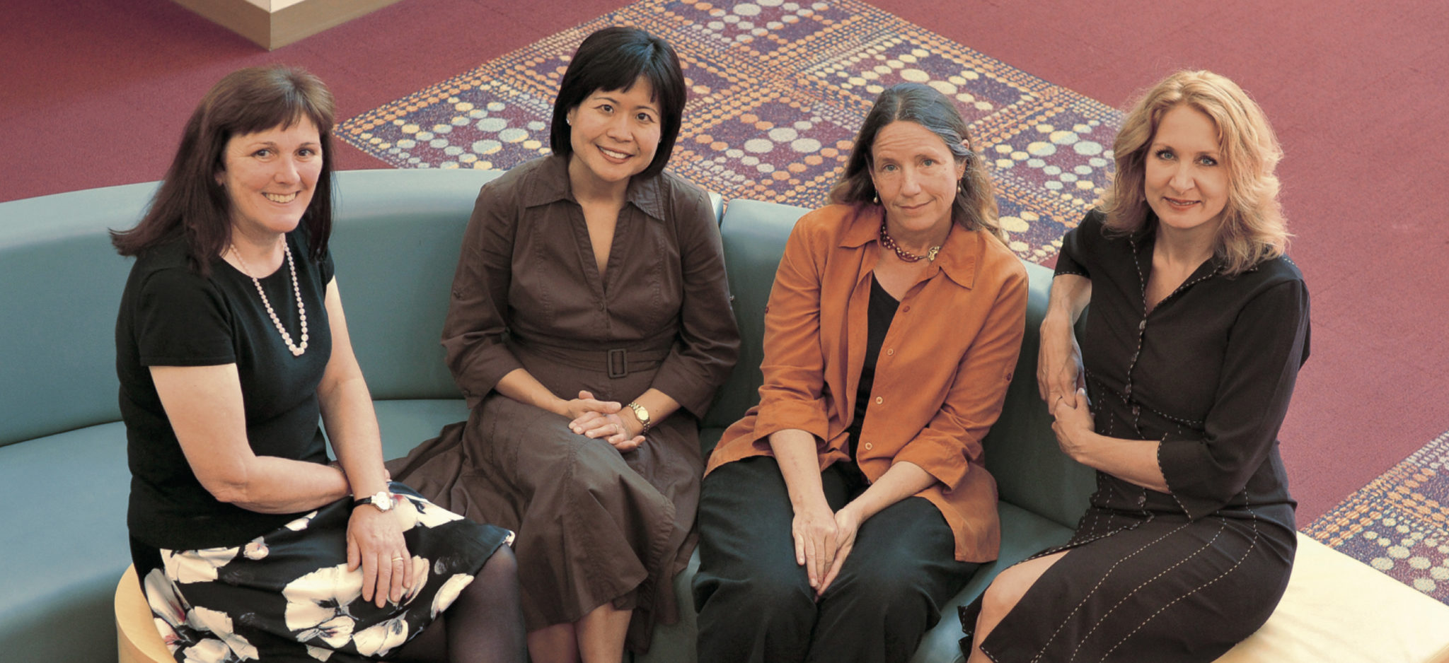 Presidential Recognition: From left, Rosa Marie Beebe, Elsa Chen, Susan Parker, and Beth Van Schaack. Photo: Charles Barry1