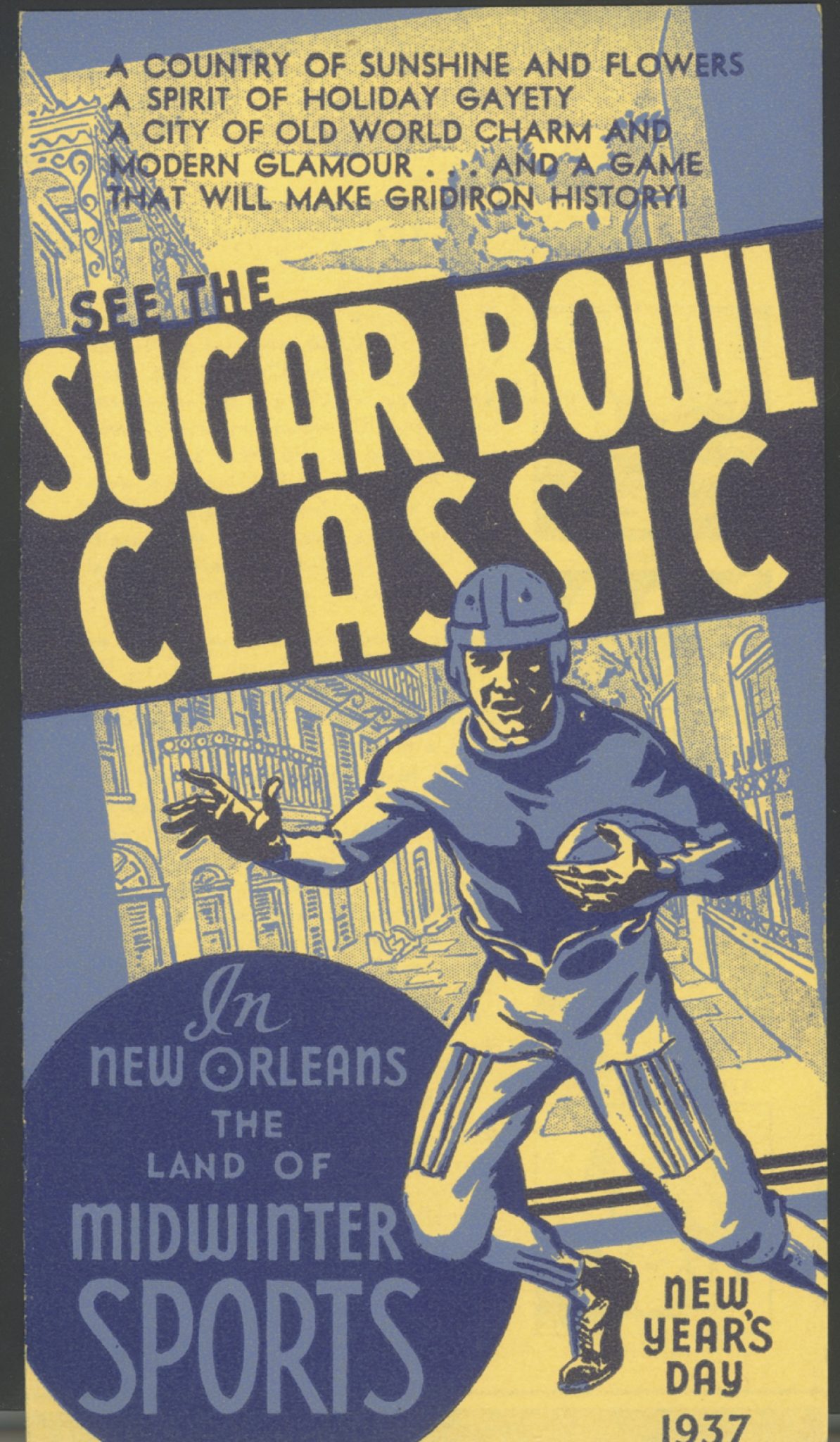 Sugar Bowl 1937 Poster
