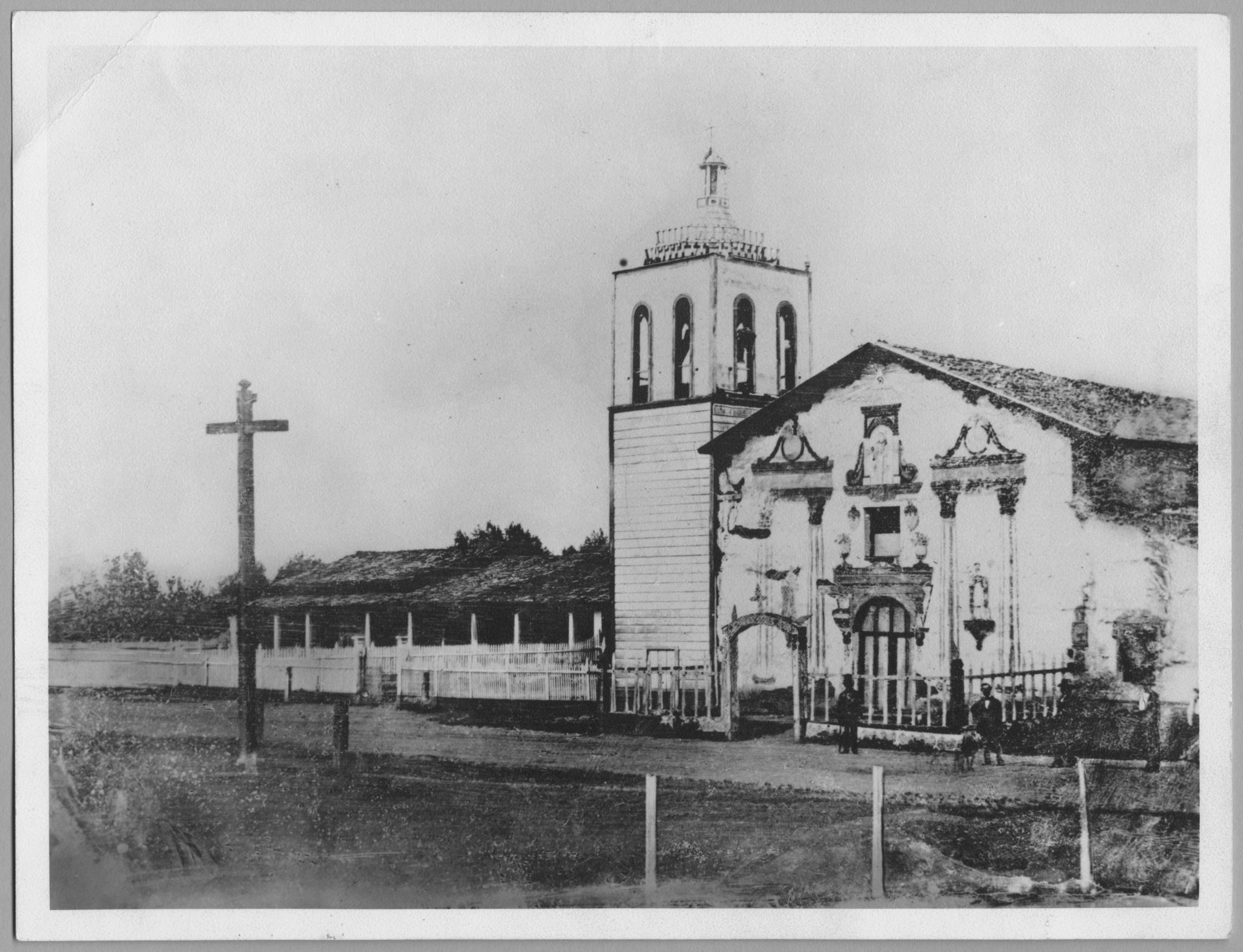 Historic image of the Mission Santa Clara