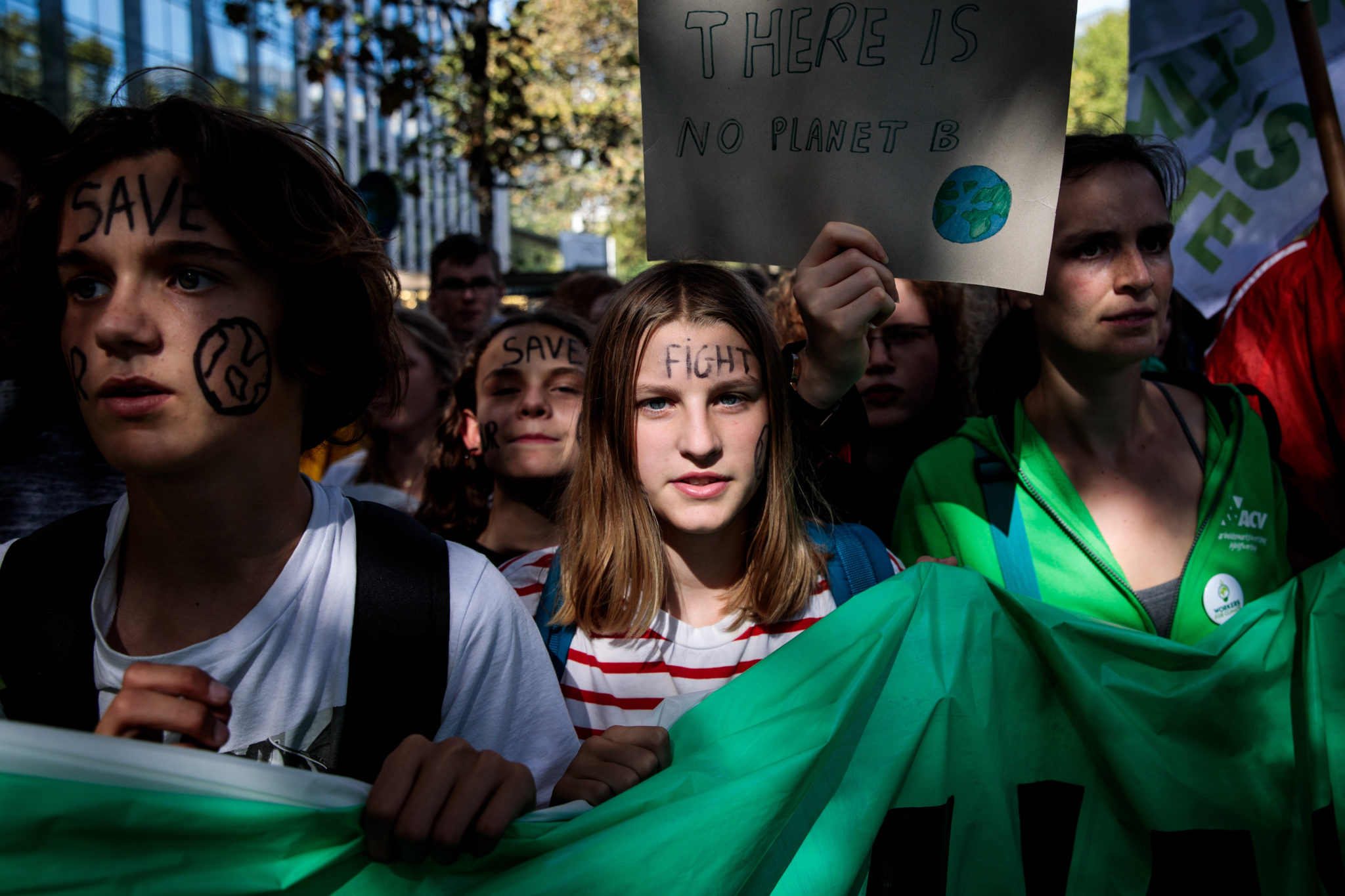 Activists In Brussels Join The Global Climate Strike