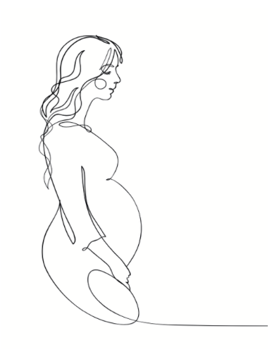 pregnant woman stock image
