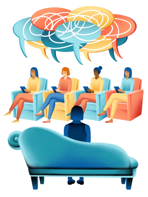 Counseling diversity illustration by Allison Vu