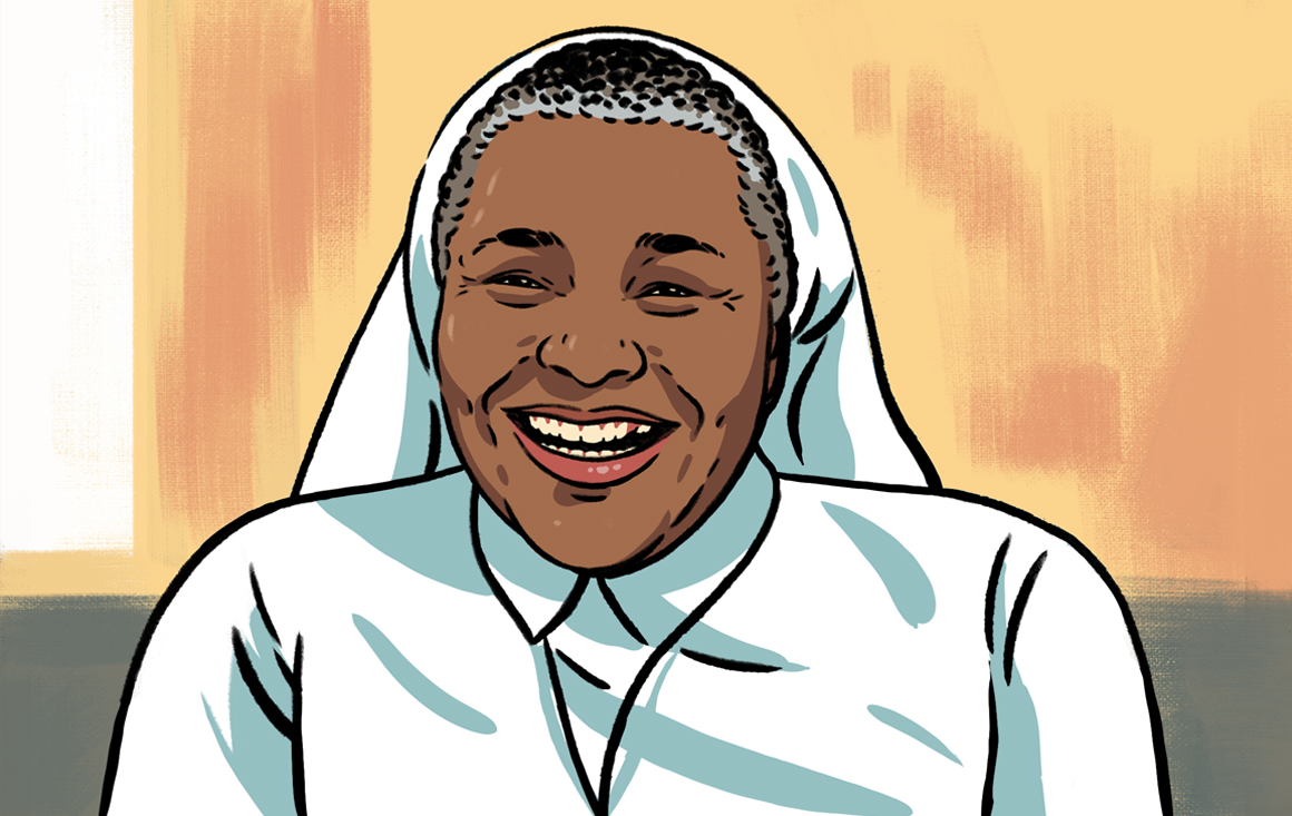 | Sister Francisca Ngozi Uti, HHCJ | Illustration by Kyle Hilton