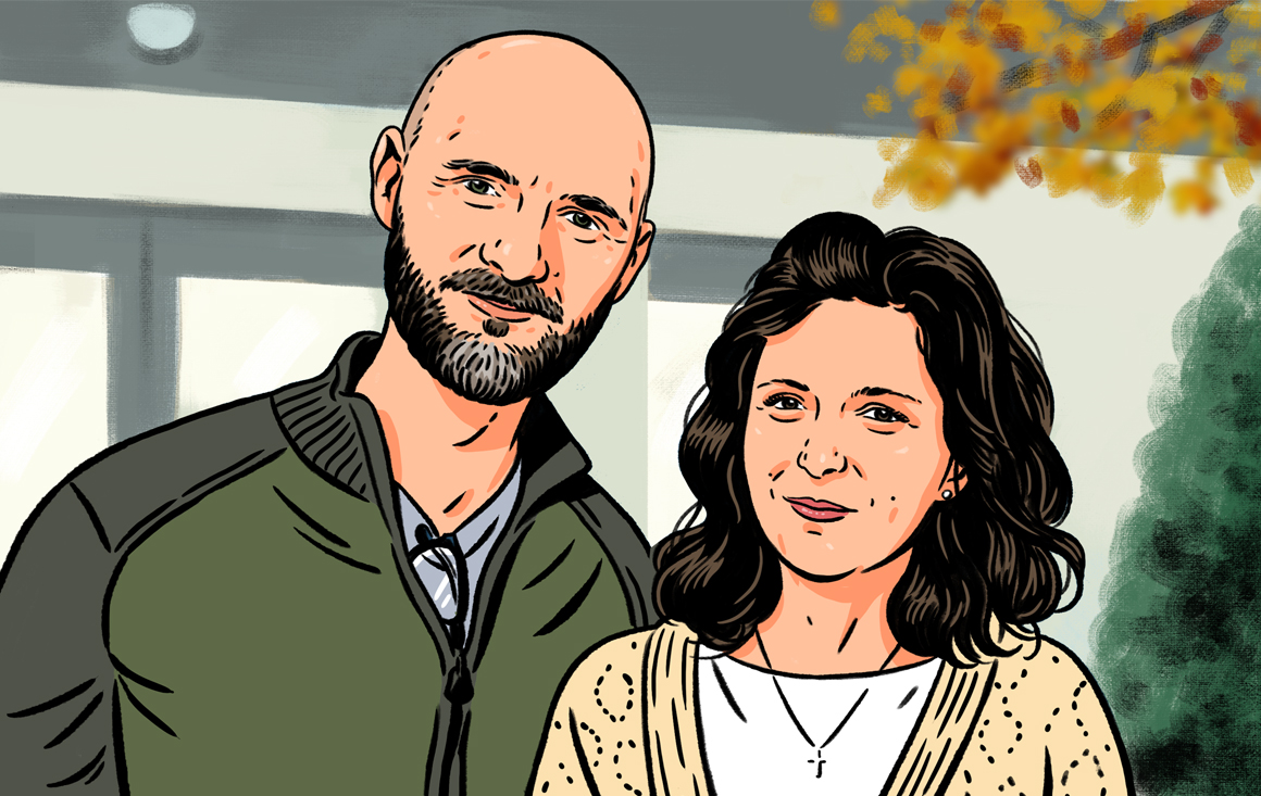 | Catalin and Bianca Albu | Illustration by Kyle Hilton