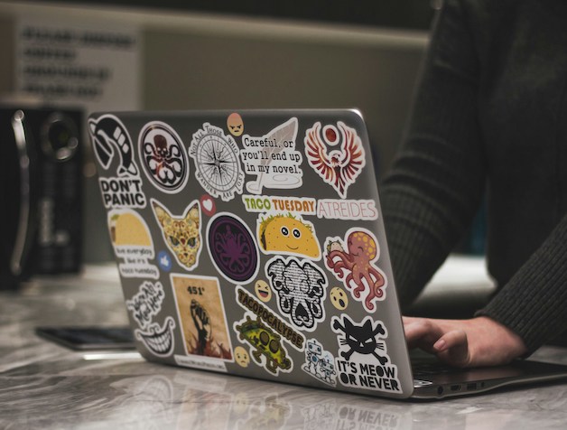 Laptop Stickers via Unsplash